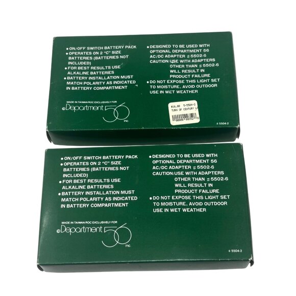 Department 56 Snow VillageTurn Of The Century Street Lamps - 2 sets - Vintage - Picture 2 of 4